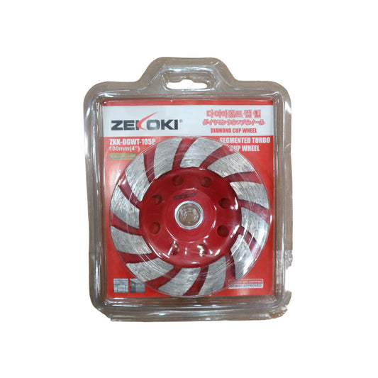 Zekoki 100X5X20/16mm Segmented turbo Cup wheel ZKK-DGWT-105P
