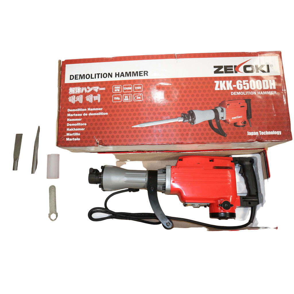 Zekoki 15-KG Demolition Hammer ZKK-6500DH