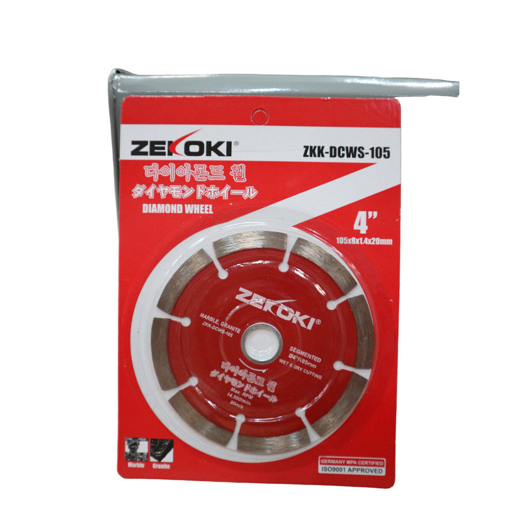 Zekoki 107X8X1.4X20/16 Segmented Diamond blade ZKK-DCWS-105