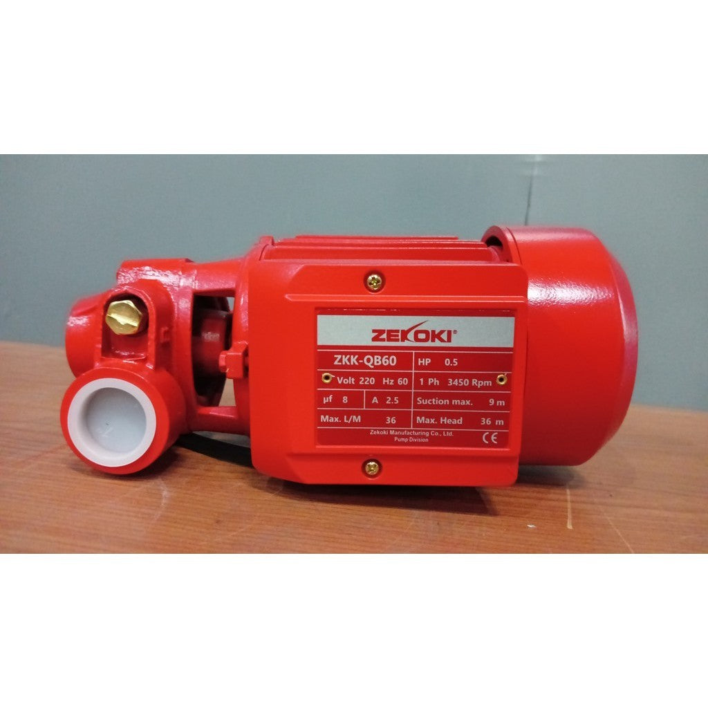 Zekoki Peripheral Pump 0.5hp Brass Impeller ZKK-QB60