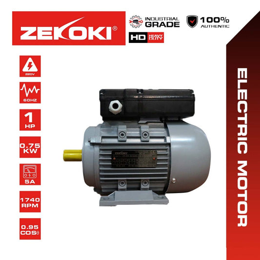 Zekoki Electric Motor (Single Phase) 1HP