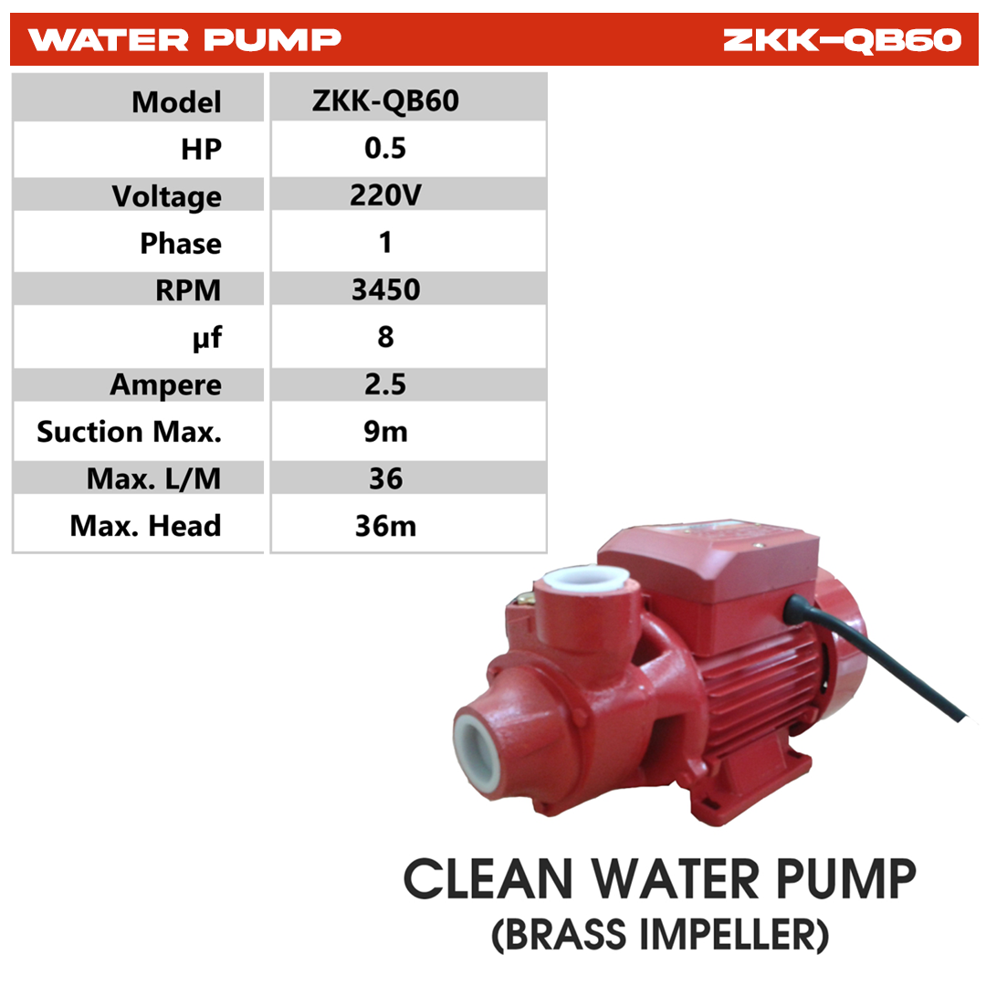 ZKK-QB60 WATER PUMP