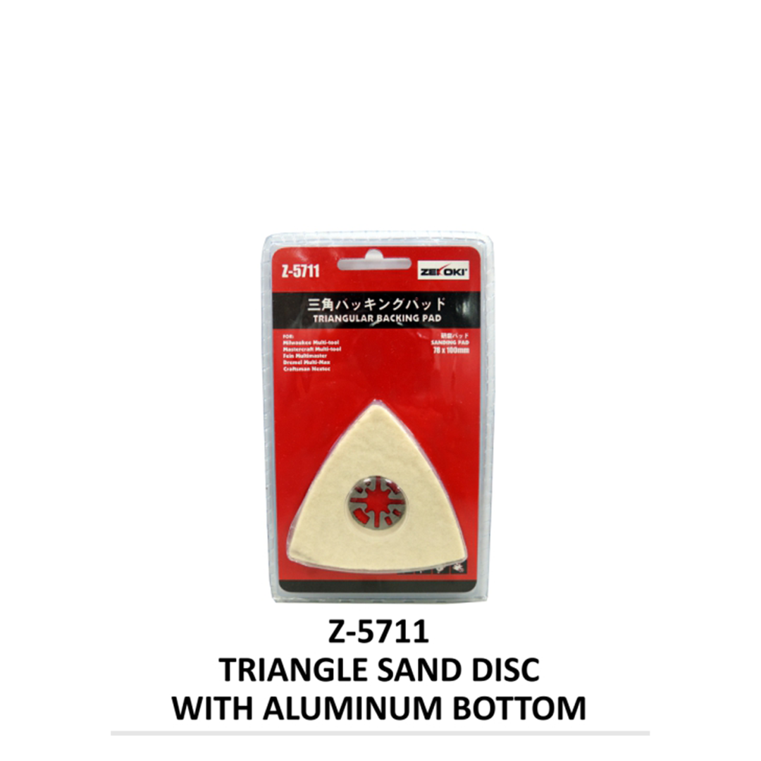 Z-5711 TRIANGLE SAND DISC WITH ALUMINUM BOTTOM