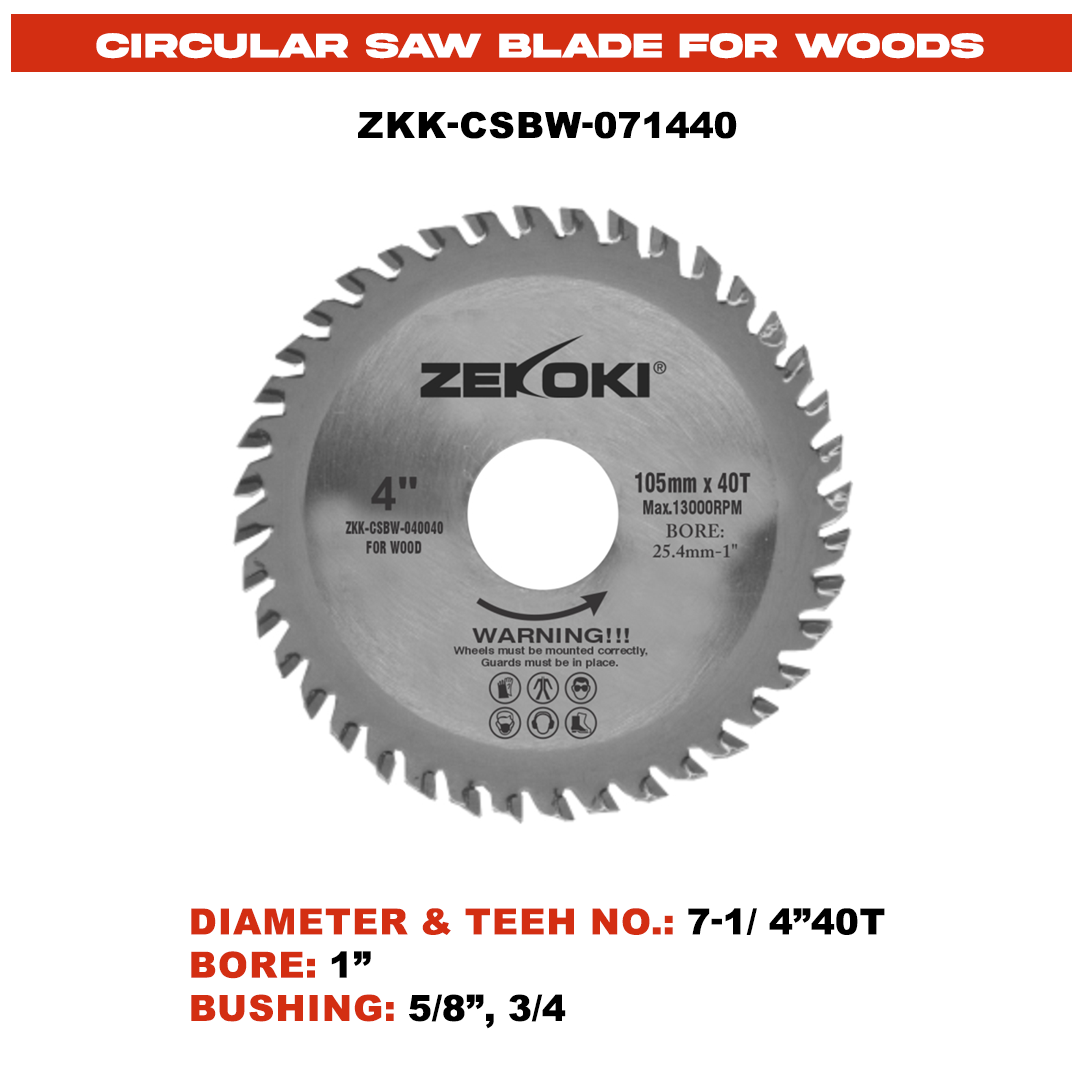 ZKK-CSBW-071440 CIRCULAR SAW BLADE FOR WOODS