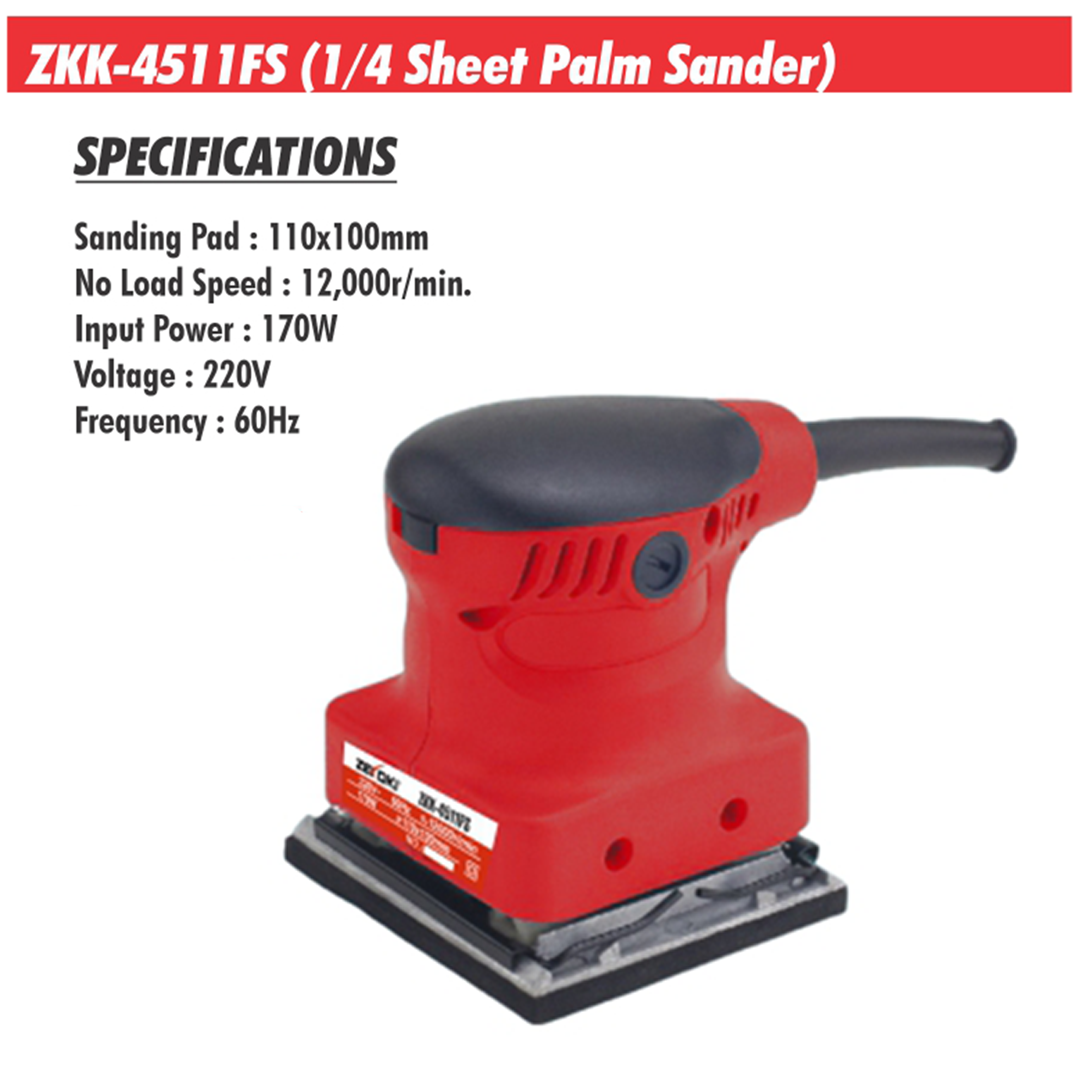 ZKK-4511FS (1/4 Sheet Palm Sander)