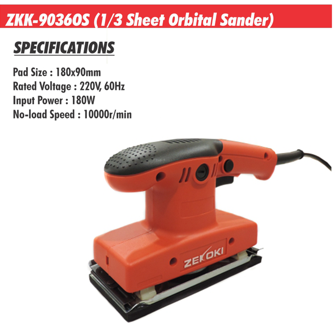 ZKK-90360S (1/3 Sheet Orbital Sander)