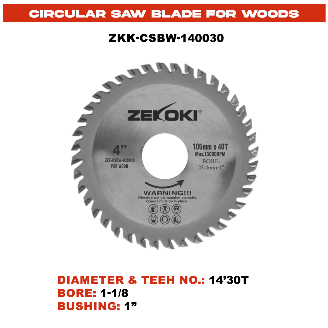 ZKK-CSBW-140030 CIRCULAR SAW BLADE FOR WOODS