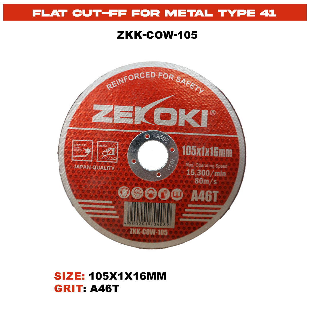 ZKK-COW-105 FLAT CUT OFF FOR METAL TYPE 41