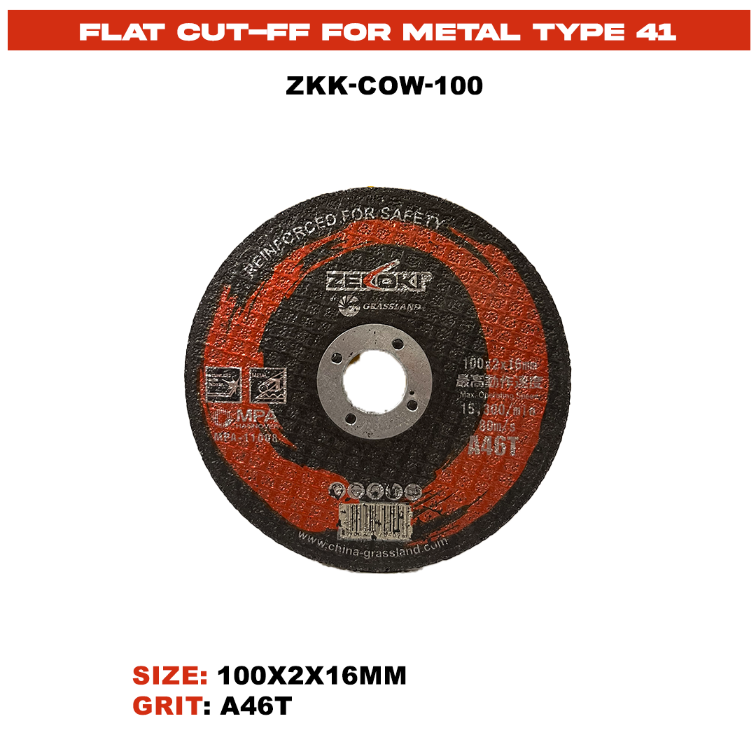 ZKK-COW-100 FLAT CUT OFF FOR METAL TYPE 41