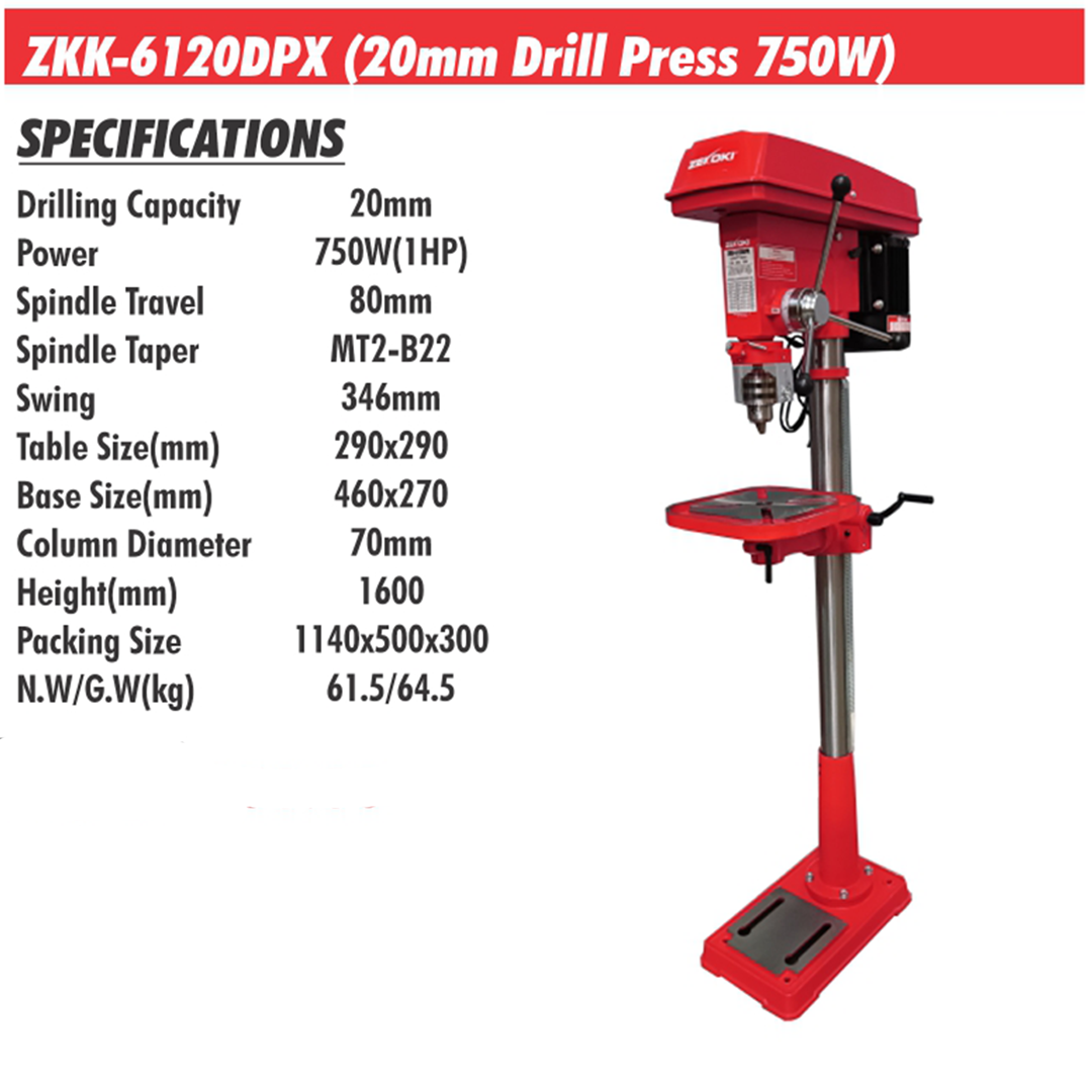 ZKK-6120DPX (20mm Drill Press 750W)