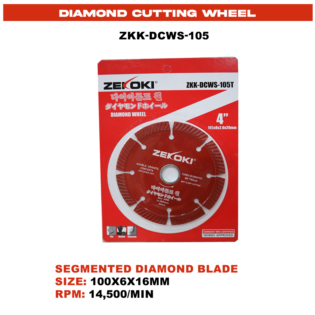 ZKK-DCWS-105 SEGMENTED DIAMOND BLADE