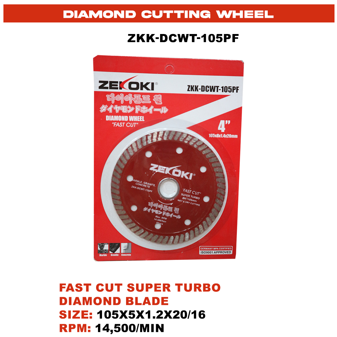 ZKK-DCWT-105PF FAST CUT SUPER TURBO