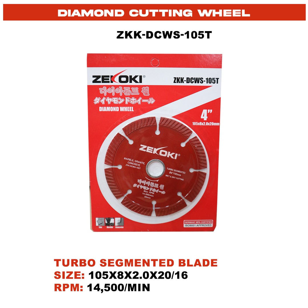 ZKK-DCWS-105T TURBO SEGMENTED BLADE