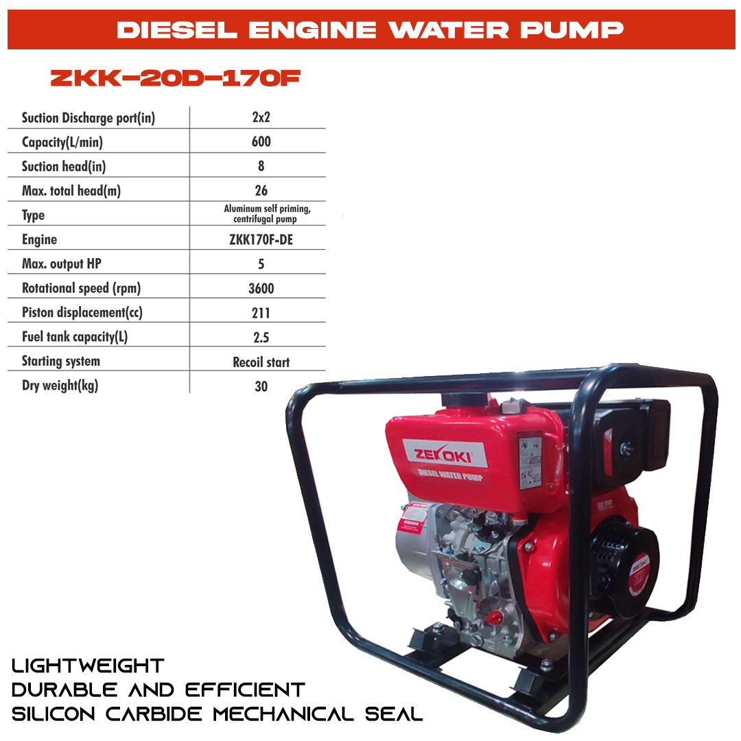 ZKK-200-170F DIESEL ENGINE WATER PUMP